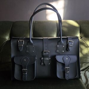 Grafea Large Black Leather Handbag